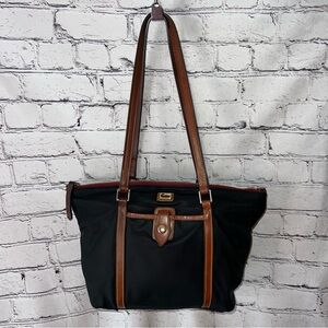Dooney & Bourke Vintage Leather & Vinyl Shoulder Bag with FLAWS
